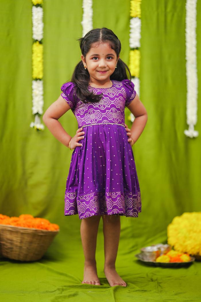 Pravya Violet Frock mini | Made To Order