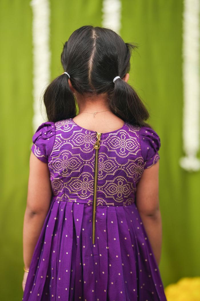 Pravya Violet Frock mini | Made To Order