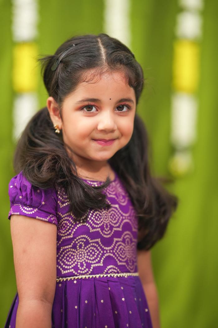 Pravya Violet Frock mini | Made To Order