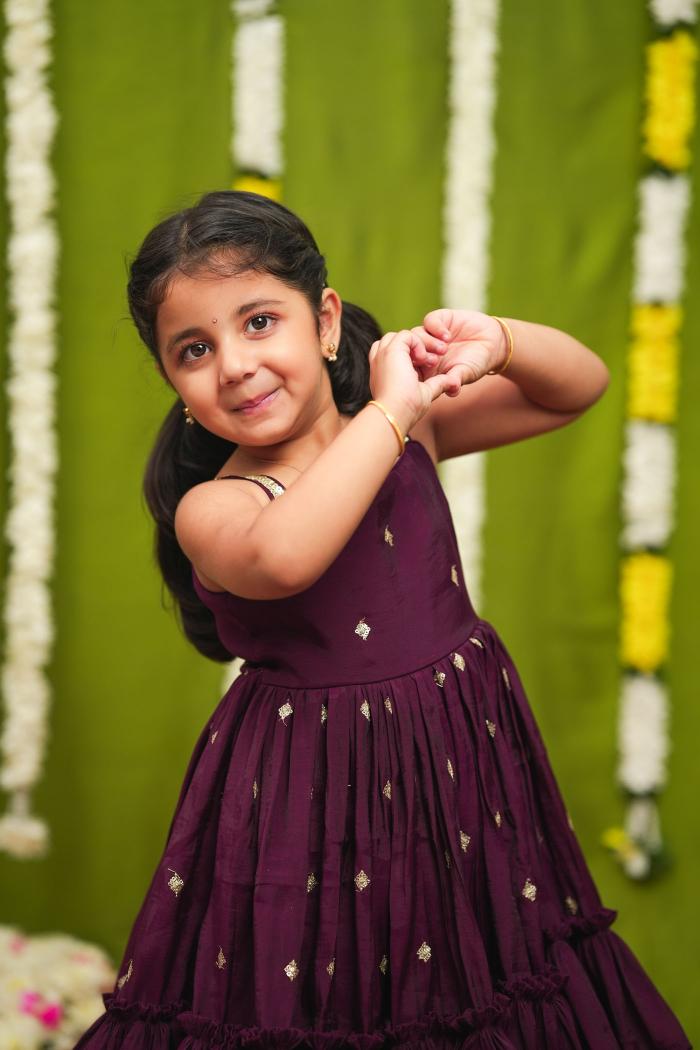 Meera Wine Frock Mini | Made To Order