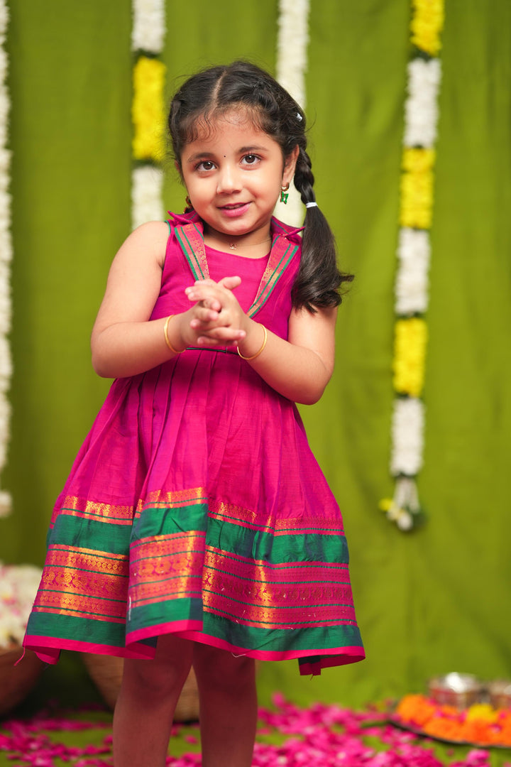 Jayanti Pink Frock Mini | Made To Order