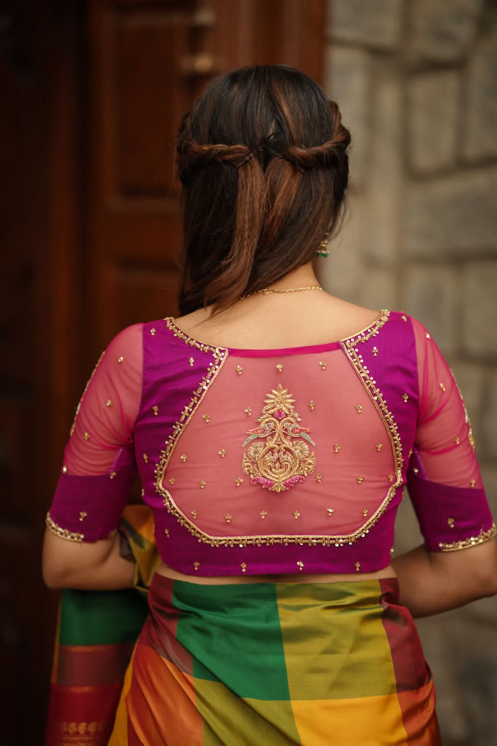 Back Simple Blouse Designer Blouse Designs For Back Neck For Silk