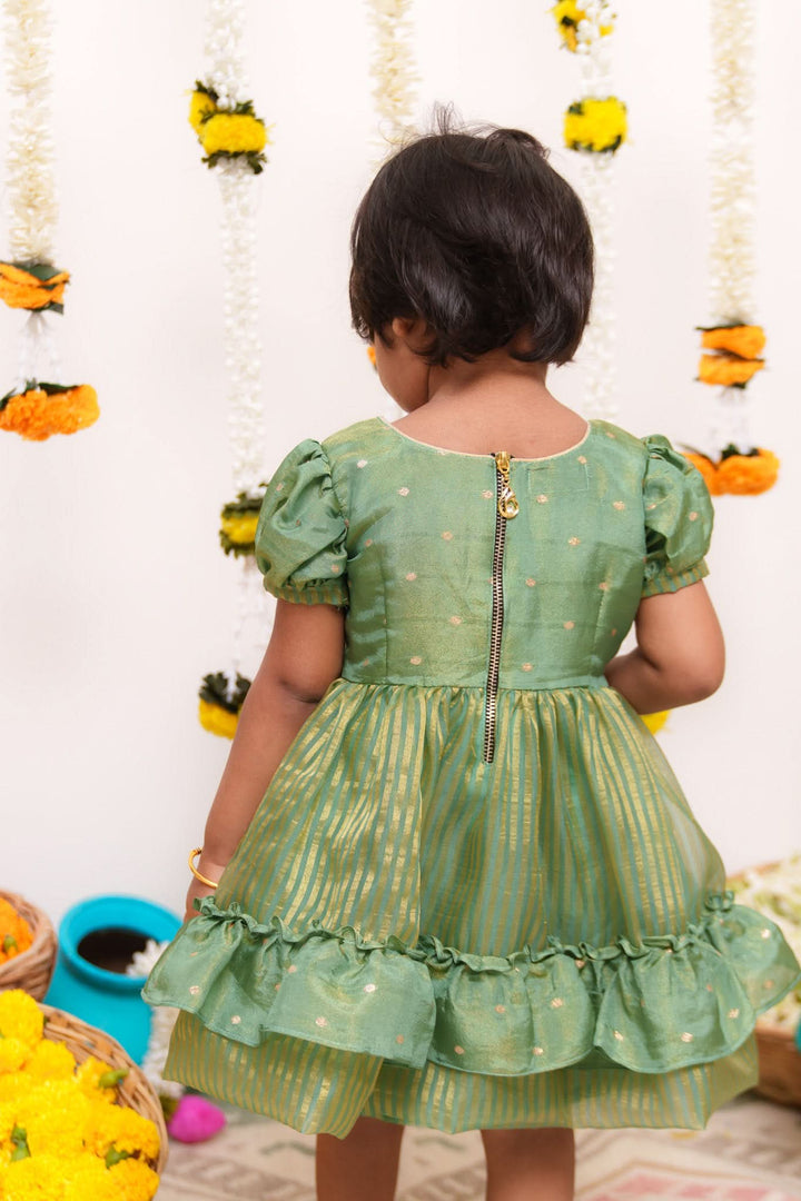 Pragathi Mint Green Mini | Shobitam Custom Gowns | Made To Order