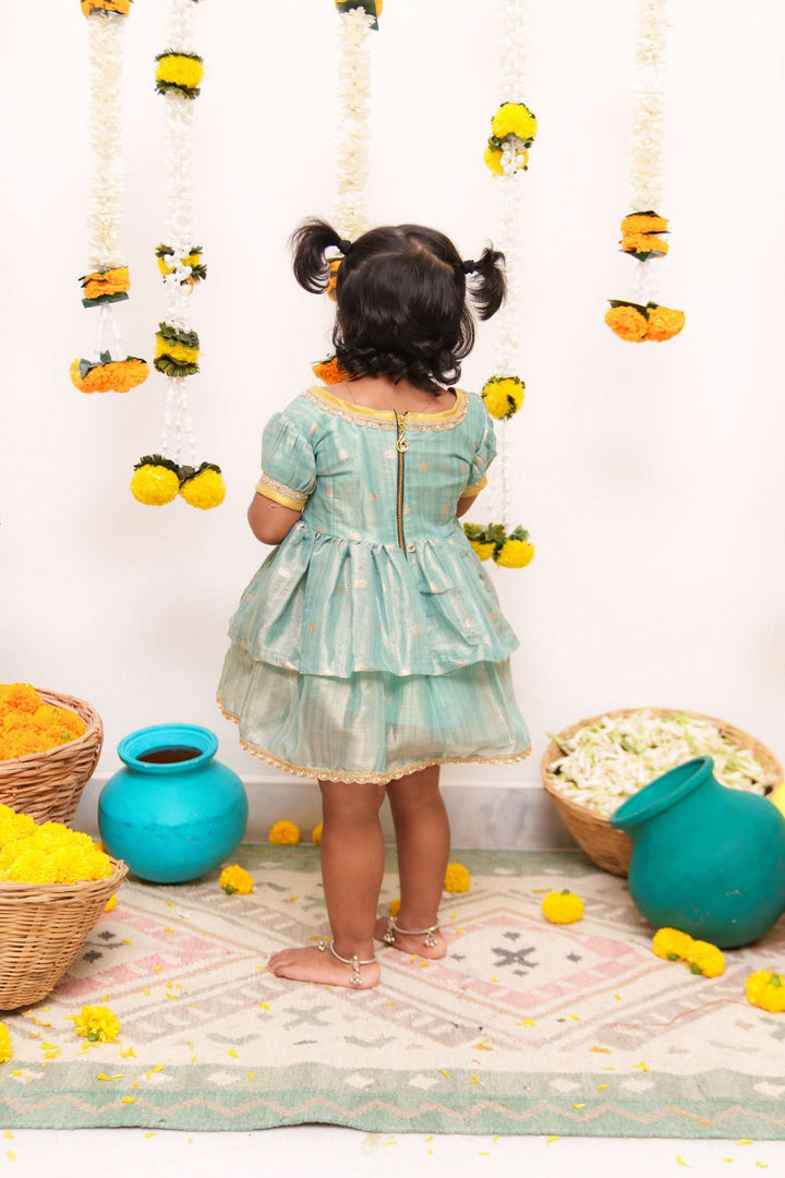 Saindhavi Blue Mini | Shobitam Custom Gowns | Made To Order