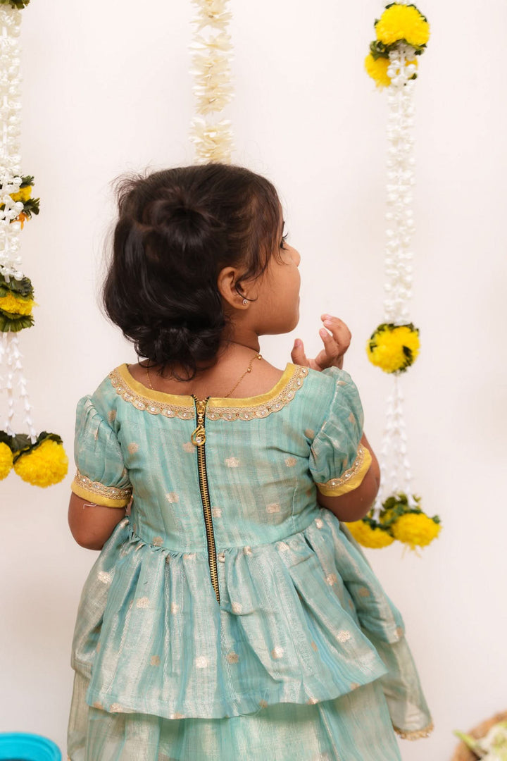 Saindhavi Blue Mini | Shobitam Custom Gowns | Made To Order