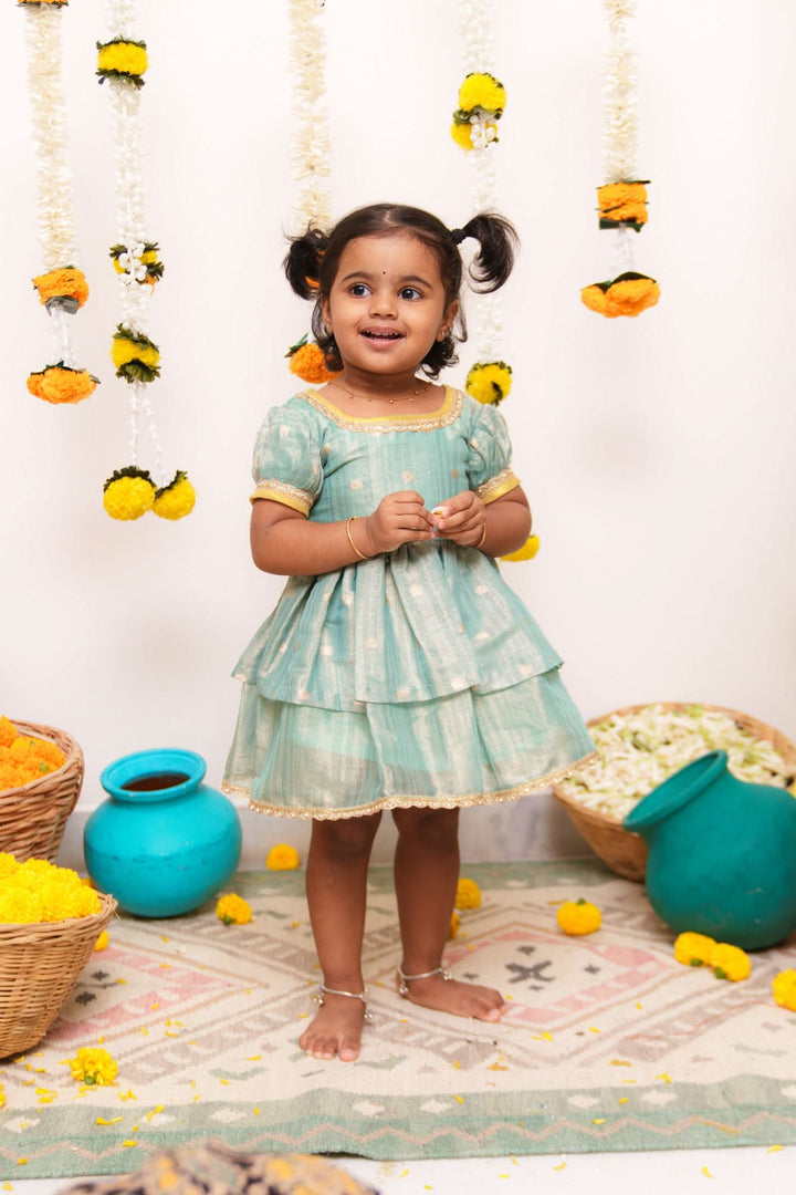 Saindhavi Blue Mini | Shobitam Custom Gowns | Made To Order