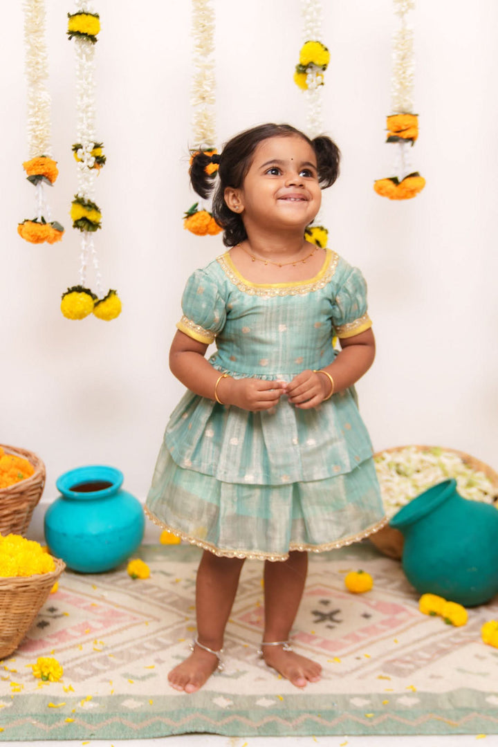 Saindhavi Blue Mini | Shobitam Custom Gowns | Made To Order