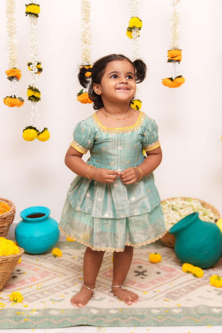 Saindhavi Blue Mini | Shobitam Custom Gowns | Made To Order