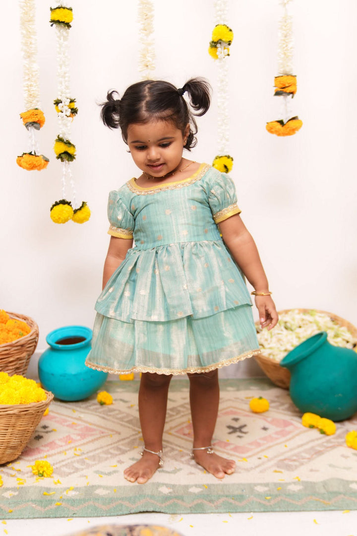 Saindhavi Blue Mini | Shobitam Custom Gowns | Made To Order