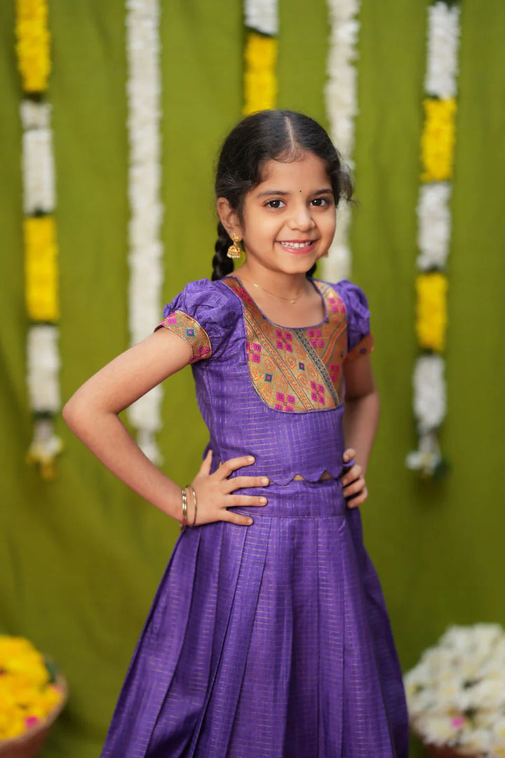 Hamsini Violet lehenga mini | Made To Order