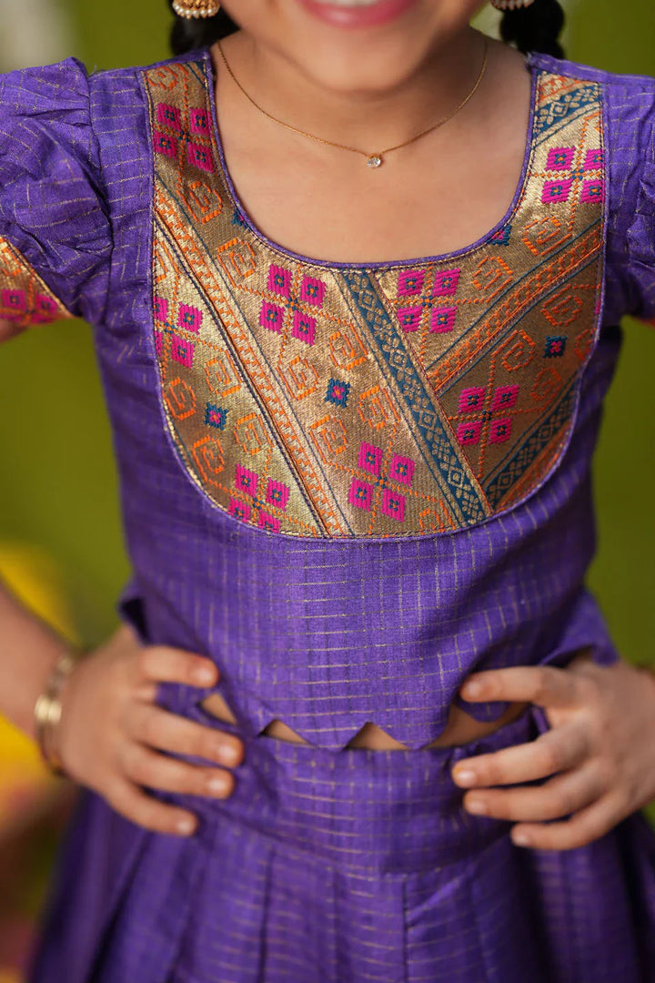 Hamsini Violet lehenga mini | Made To Order