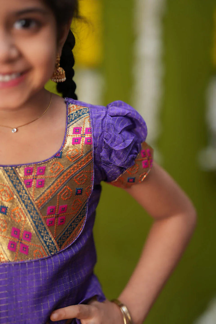 Hamsini Violet lehenga mini | Made To Order