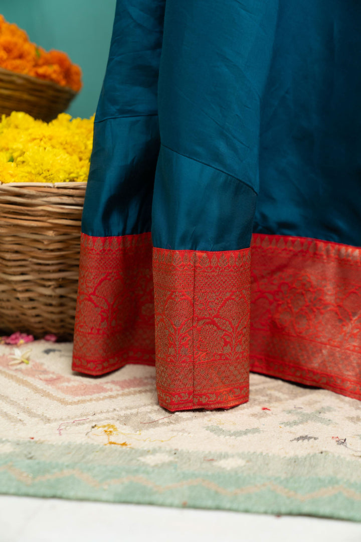 Nirainila Teal Blue | Shobitam Custom Gowns | Made To Order