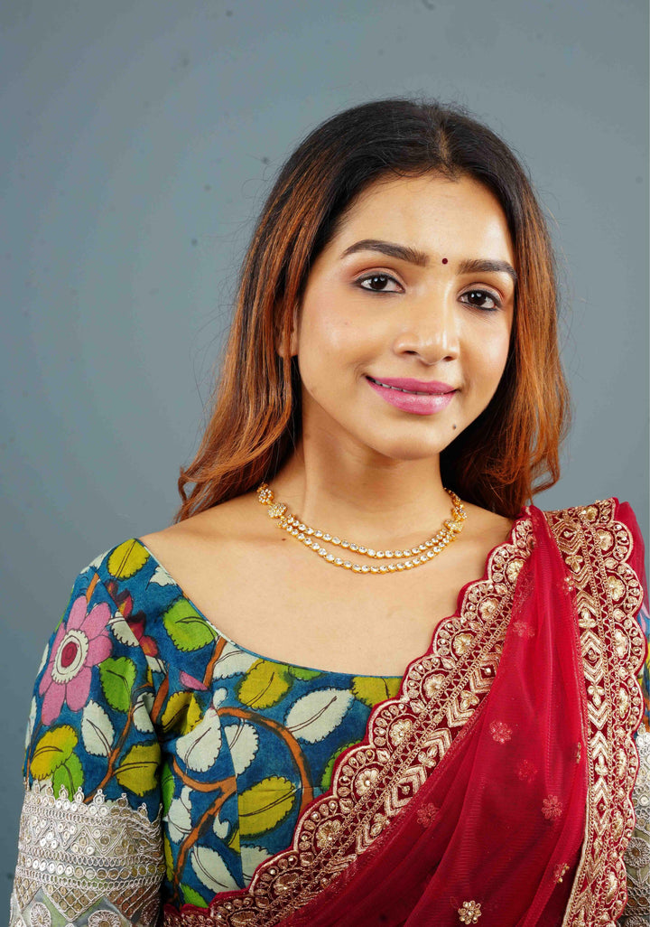 92.5 Silver Diya White Necklace