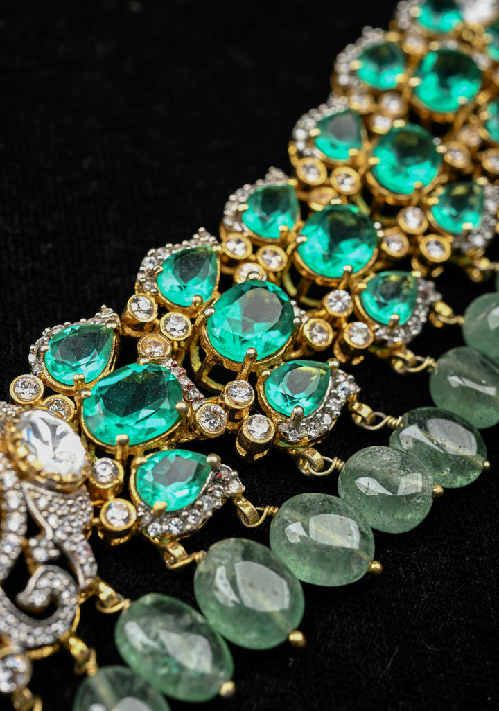 Pure 92.5 silver Yukitsha Victorian Short Necklace Set