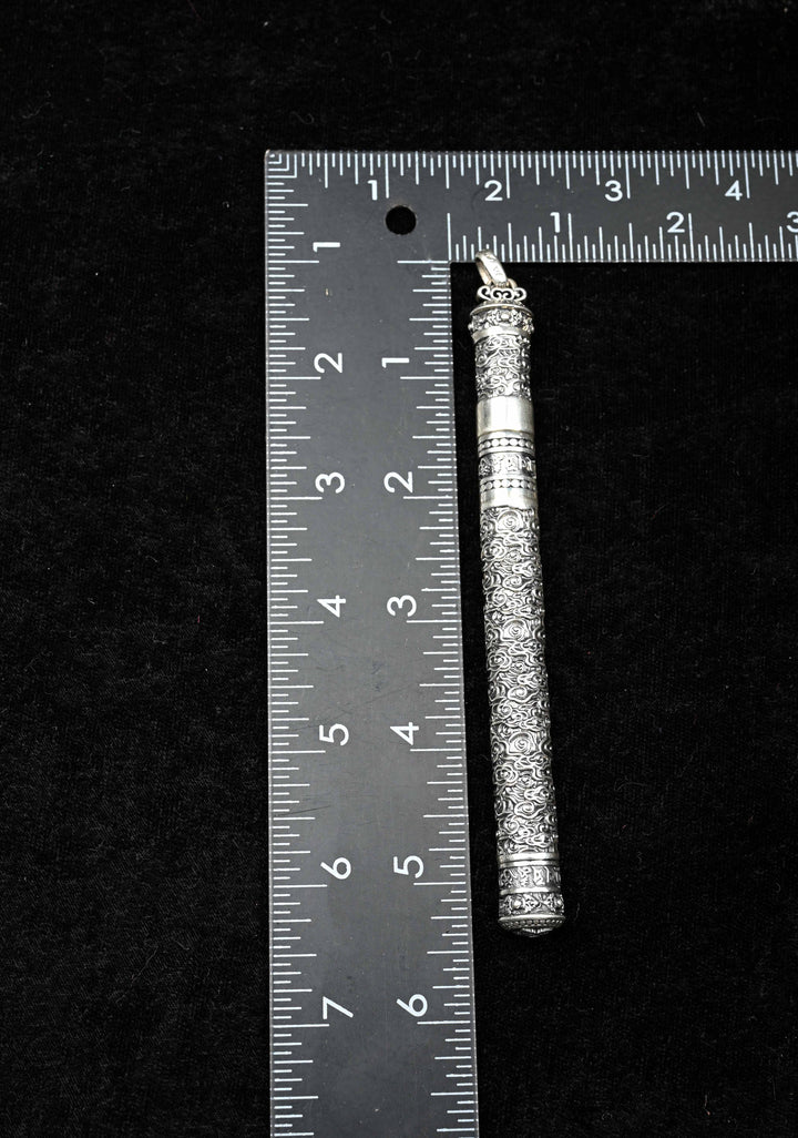 92.5 Silver Ballpoint Hollow Carved, Business Signature Pen