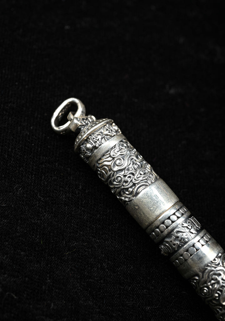 92.5 Silver Ballpoint Hollow Carved, Business Signature Pen