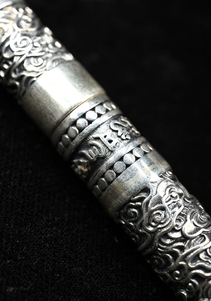 92.5 Silver Ballpoint Hollow Carved, Business Signature Pen