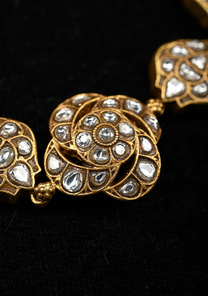 92.5 Silver Kundan Bracelet / Necklace