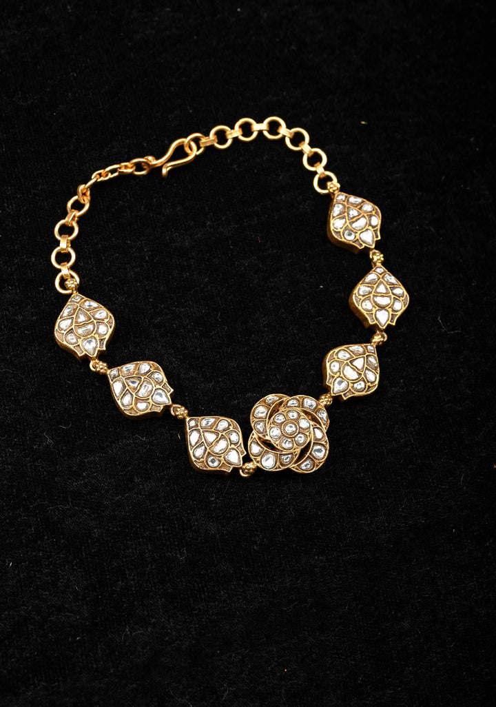 92.5 Silver Kundan Bracelet / Necklace