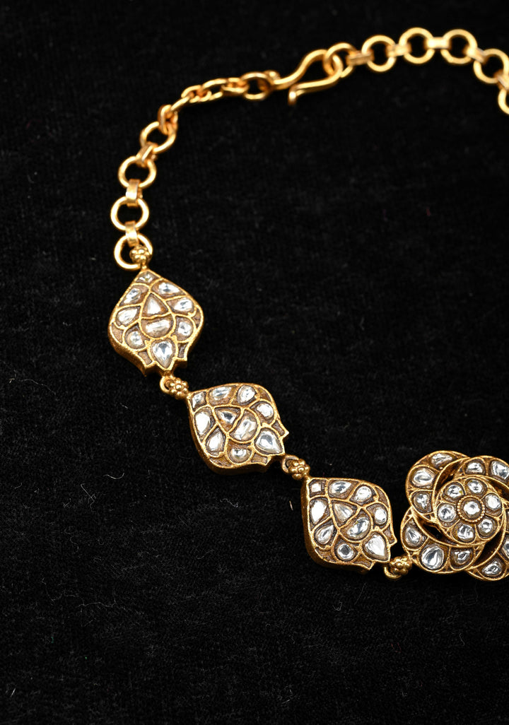 92.5 Silver Kundan Bracelet / Necklace