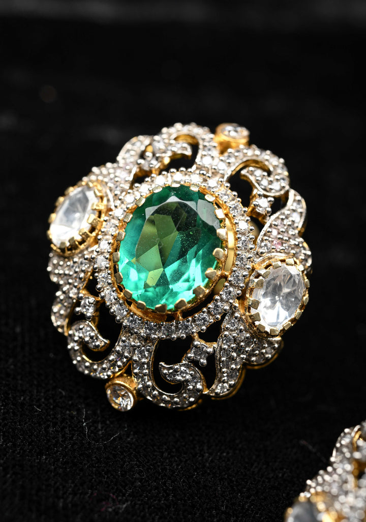 Pure 92.5 silver Yukitsha Victorian Short Necklace Set