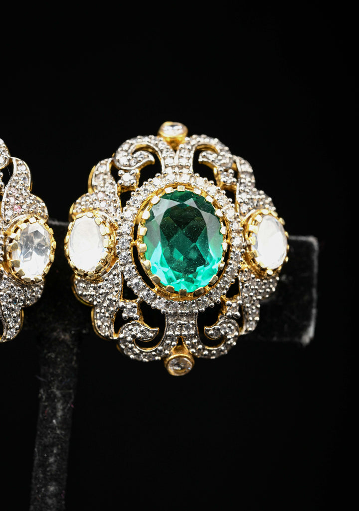 Pure 92.5 silver Yukitsha Victorian Short Necklace Set