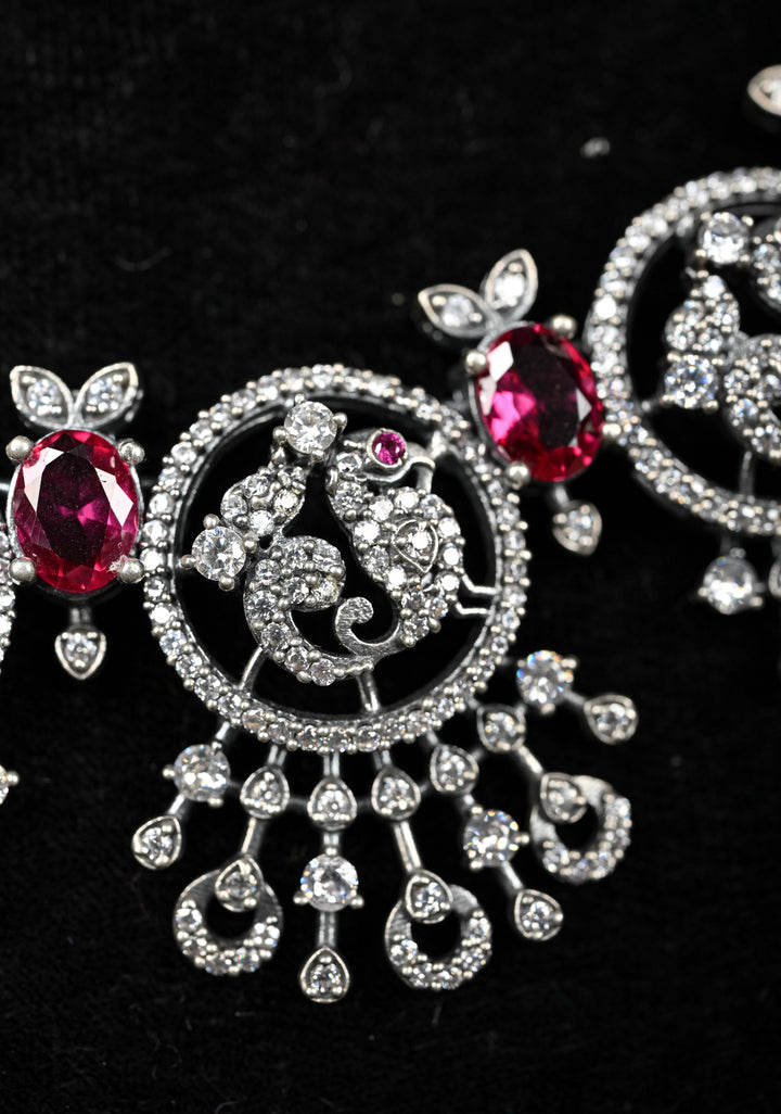 92.5 Silver,Victorian finish  Oxidised Necklace No Earrings