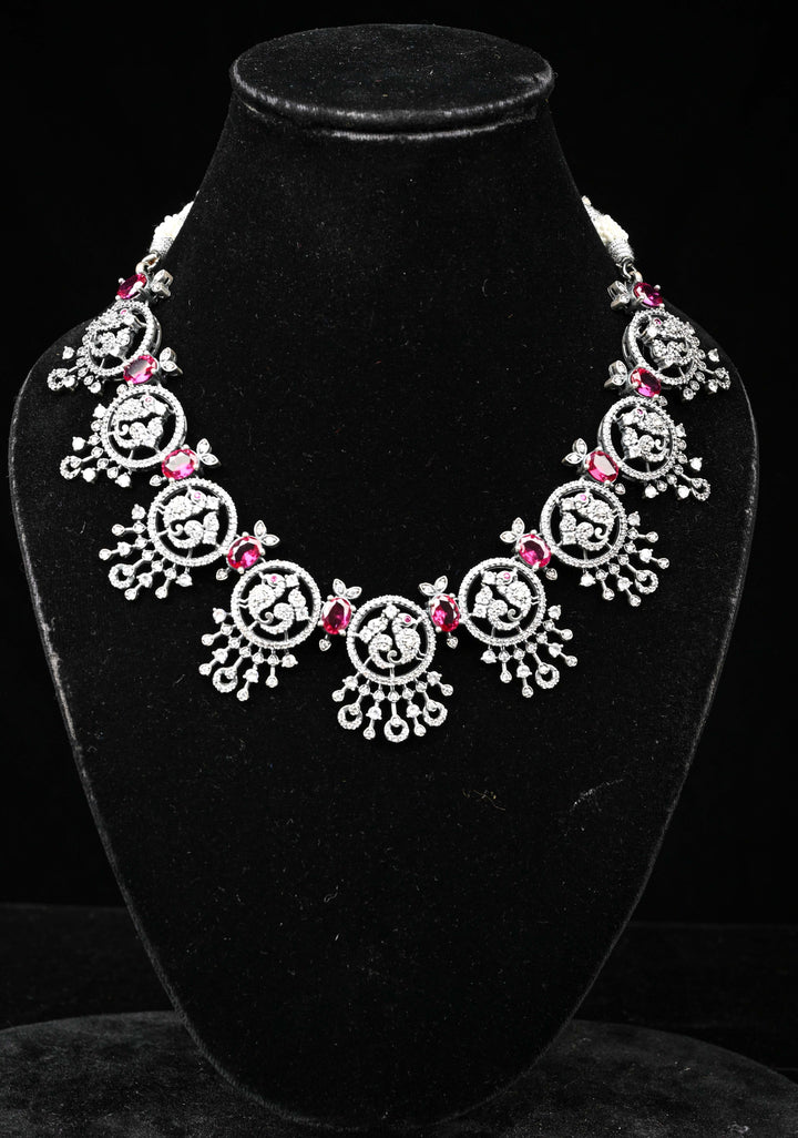 92.5 Silver,Victorian finish  Oxidised Necklace No Earrings