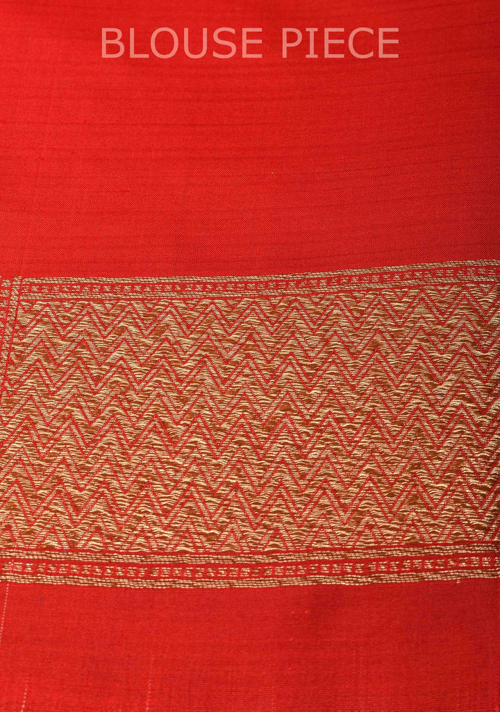 Blue Banarasi Katan Silk Saree with Antique Rose Brocade Jaal and Borders | SILK MARK CERTIFIED