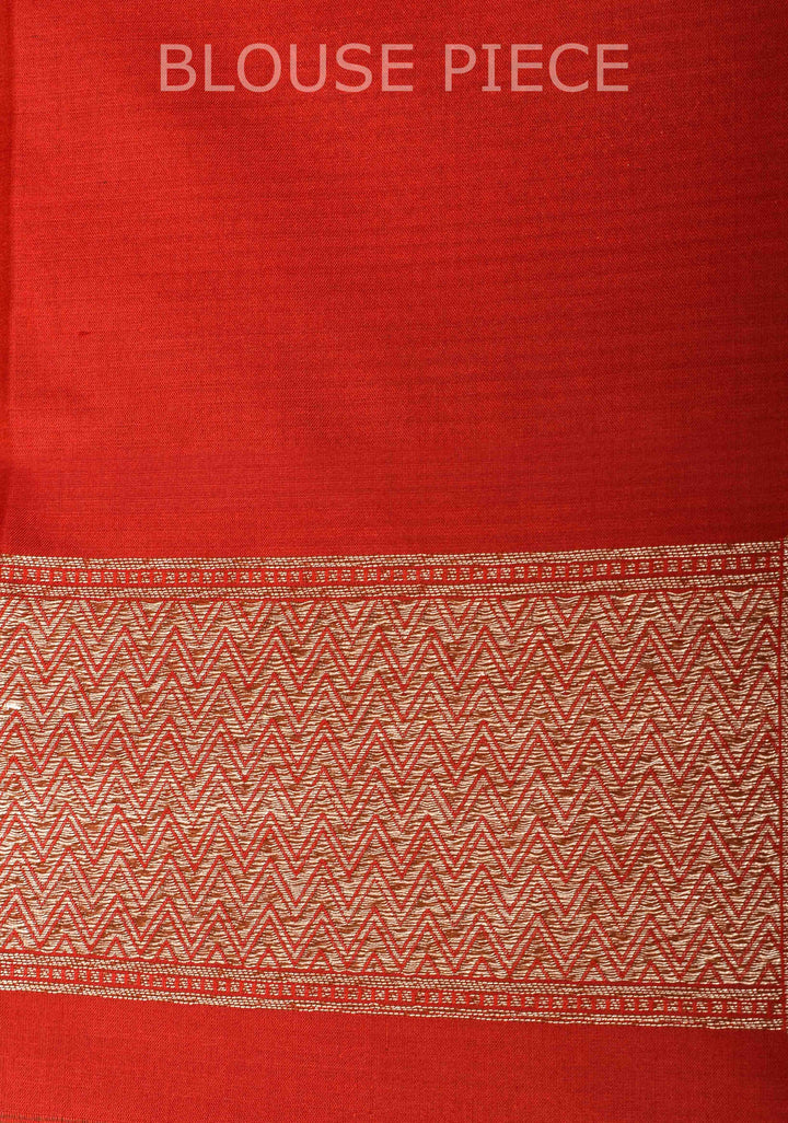 Blue Dual tone Banarasi Katan Silk Saree with Antique Rose Brocade Jaal and Borders | SILK MARK CERTIFIED