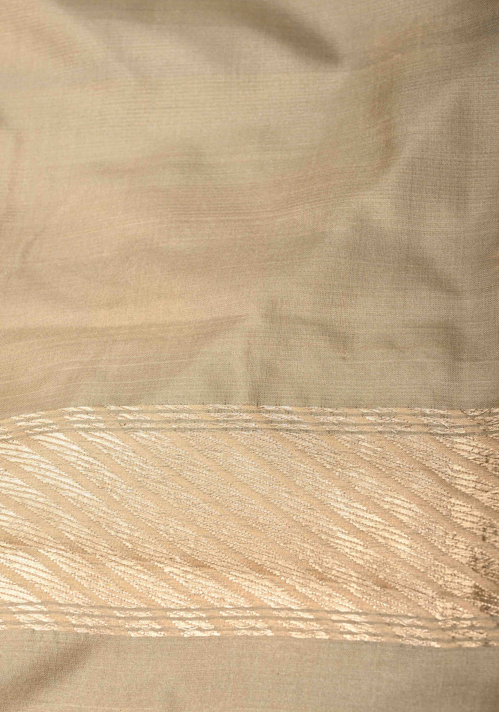 Black Pure Banarasi Katan Silk Saree with Floral Zari Buttas and Contrast Meenakari Wide Border| SILK MARK CERTIFIED