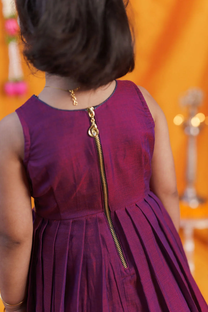 Geetanjali Magenta Frock Mini | Made To Order