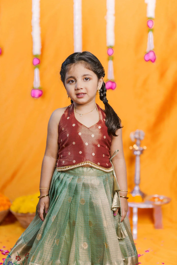 Gargi Mint Green Lehenga Mini | Made To Order