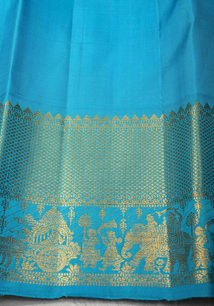 Pink Pure Kanjivaram Silk Saree with Patola Brocade and Korvai Zari Border | SILK MARK CERTIFIED