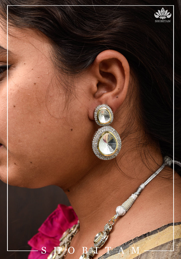 Celebrity design statement Cheval Stone Victorian Necklace | Shobitam Jewelry