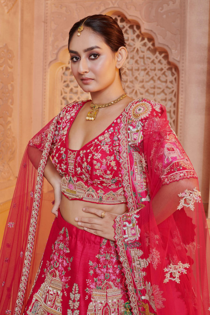 Adaline Zardosi Lehenga with Doli embroidery, Customizable, Made to Order