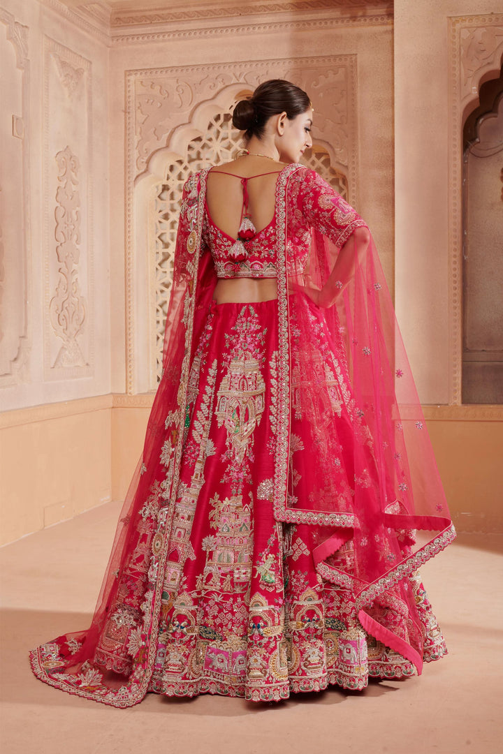 Adaline Zardosi Lehenga with Doli embroidery, Customizable, Made to Order