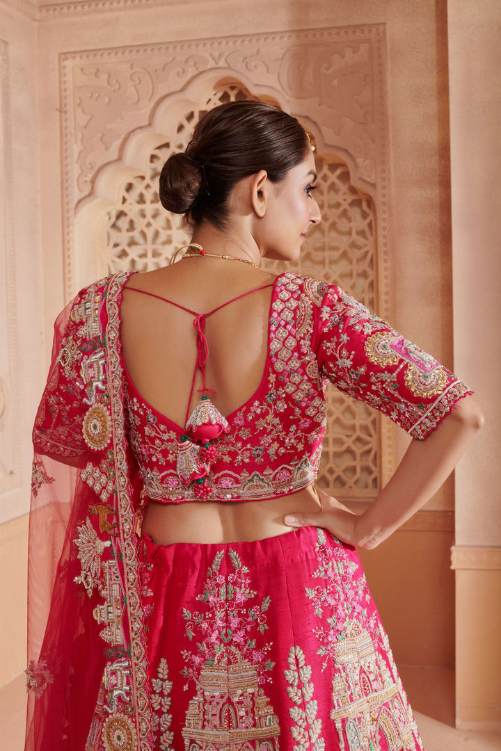 Adaline Zardosi Lehenga with Doli embroidery, Customizable, Made to Order