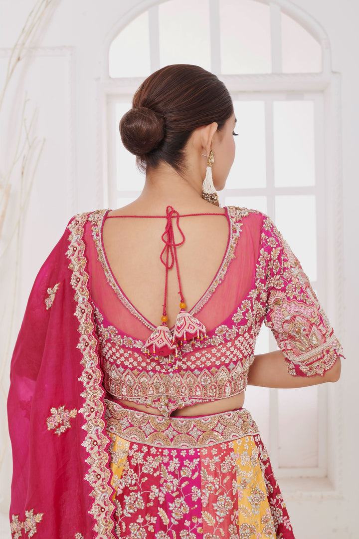 Ekaya Multicolor Lehenga with embroidery, Customizable, Made to Order