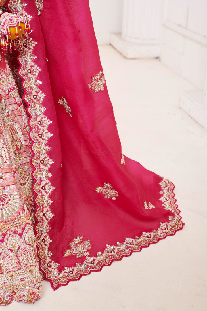 Ekaya Multicolor Lehenga with embroidery, Customizable, Made to Order