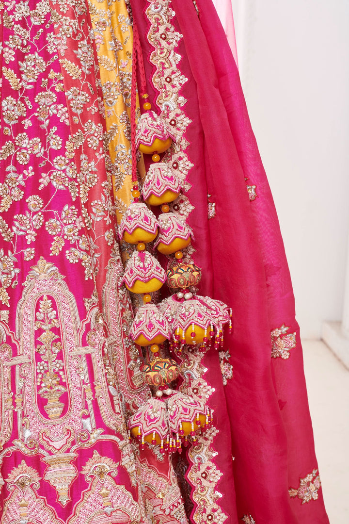 Ekaya Multicolor Lehenga with embroidery, Customizable, Made to Order