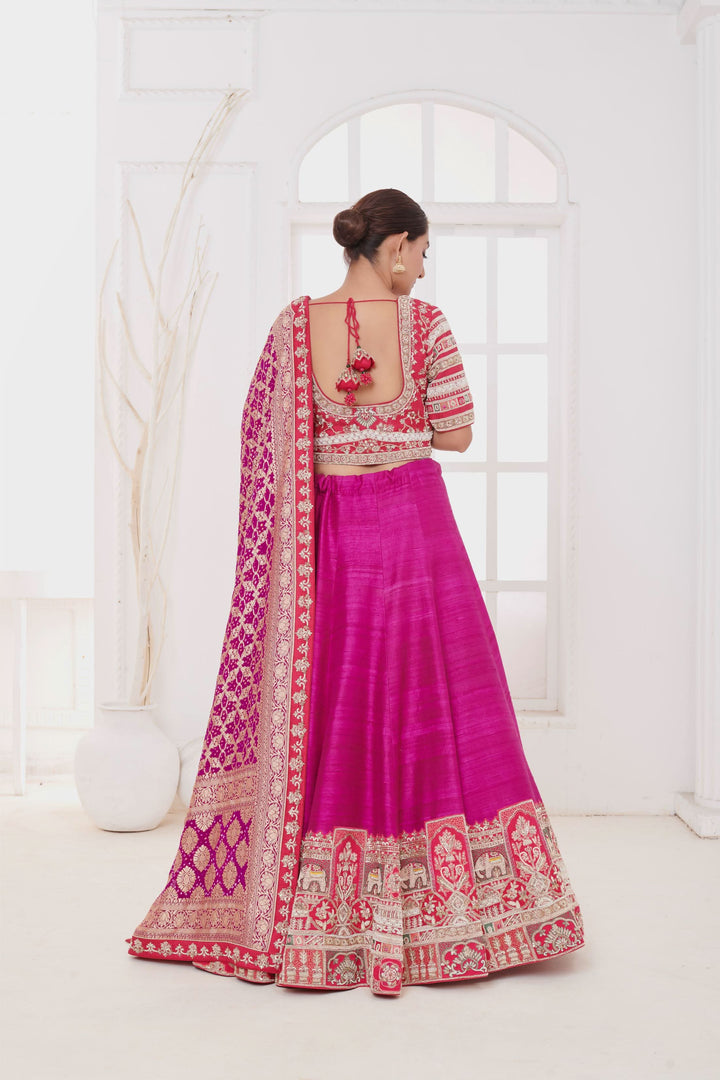 Jamun Grove Lehenga with embroidery, Customizable, Made to Order