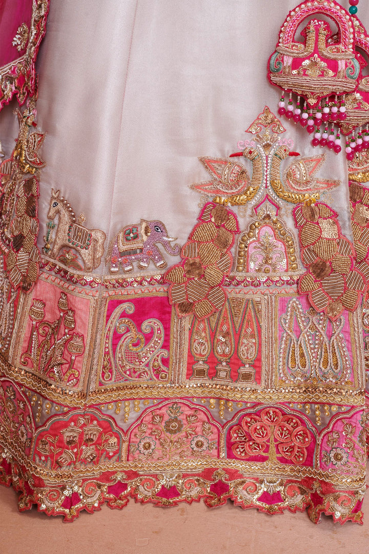 Moonlight Lehenga with embroidery, Customizable, Made to Order