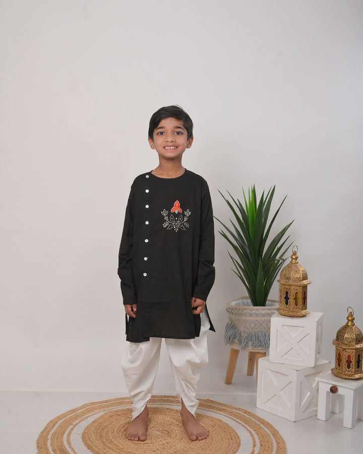 Rocket Boy Kurta with dhoti | Shobitam Custom Shirt Made To Order