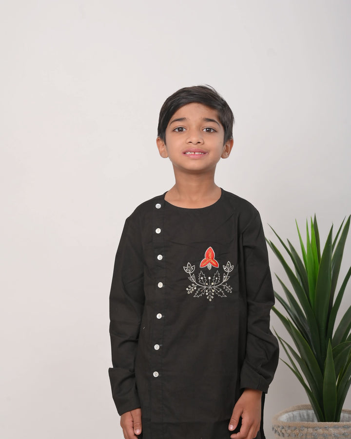 Rocket Boy Kurta with dhoti | Shobitam Custom Shirt Made To Order