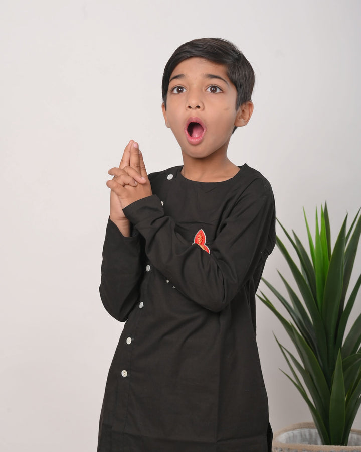 Rocket Boy Kurta with dhoti | Shobitam Custom Shirt Made To Order