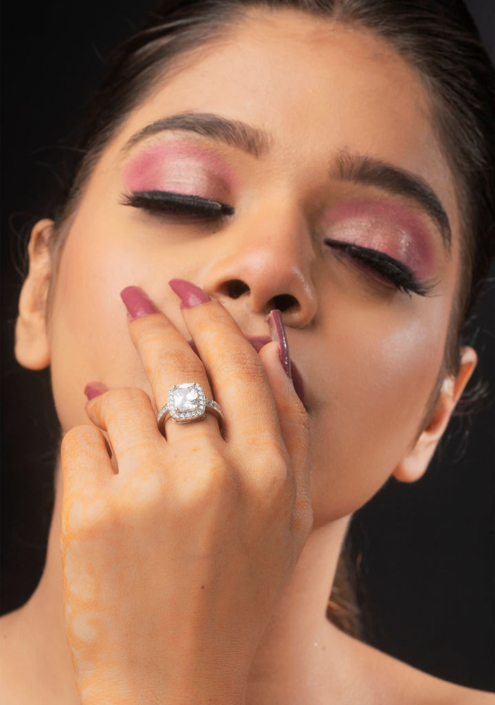 925 Silver Classic Solitaire Ring - Adjustable