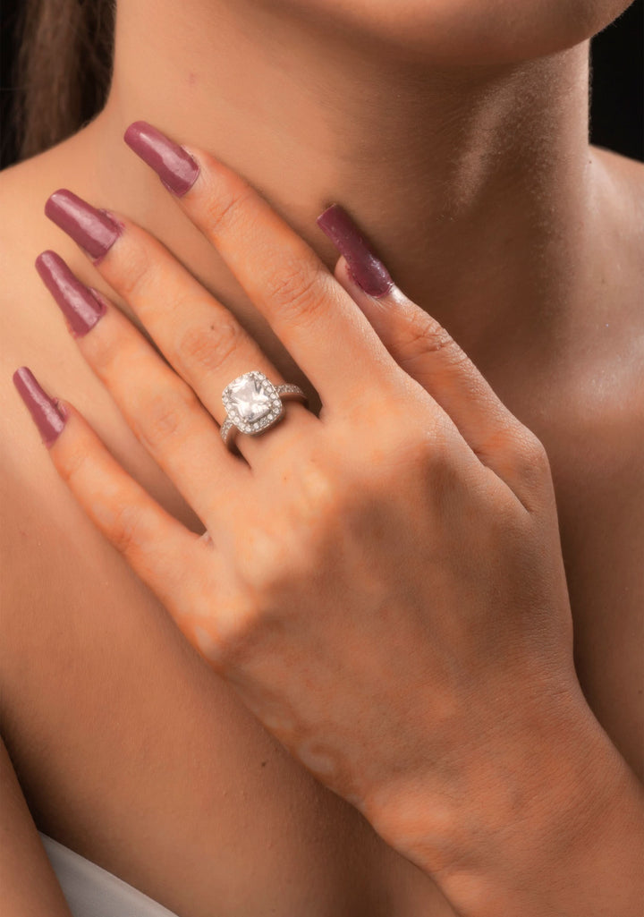 925 Silver Classic Solitaire Ring - Adjustable