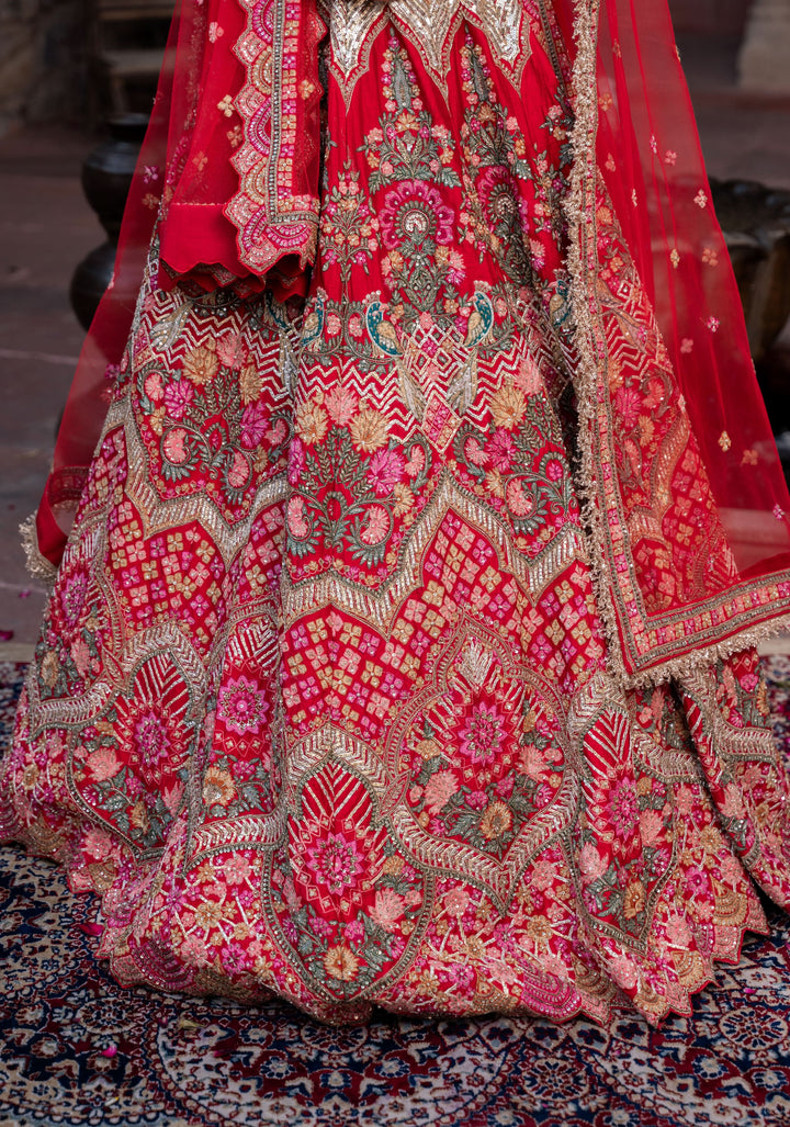 Lehenga Exquisite Royal Radiance Lehenga with hand-embroidery in Dola Silk, Customizable, Made to Order